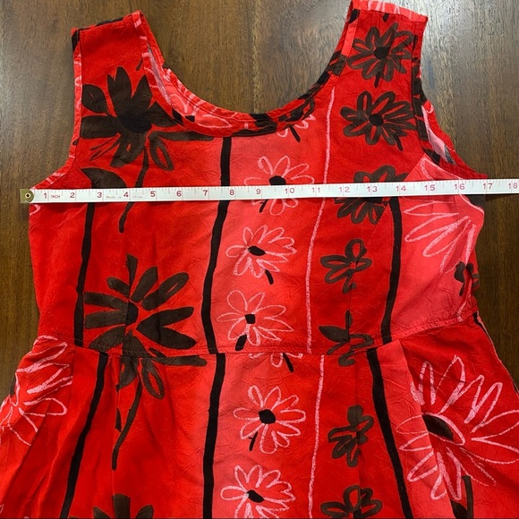 Jams World Vintage Peplum Jolie Abstract Floral Tank Top Size Small - Picture 5 of 7